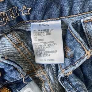 Mens Silver Label Cinch 33x34 Pants - $30